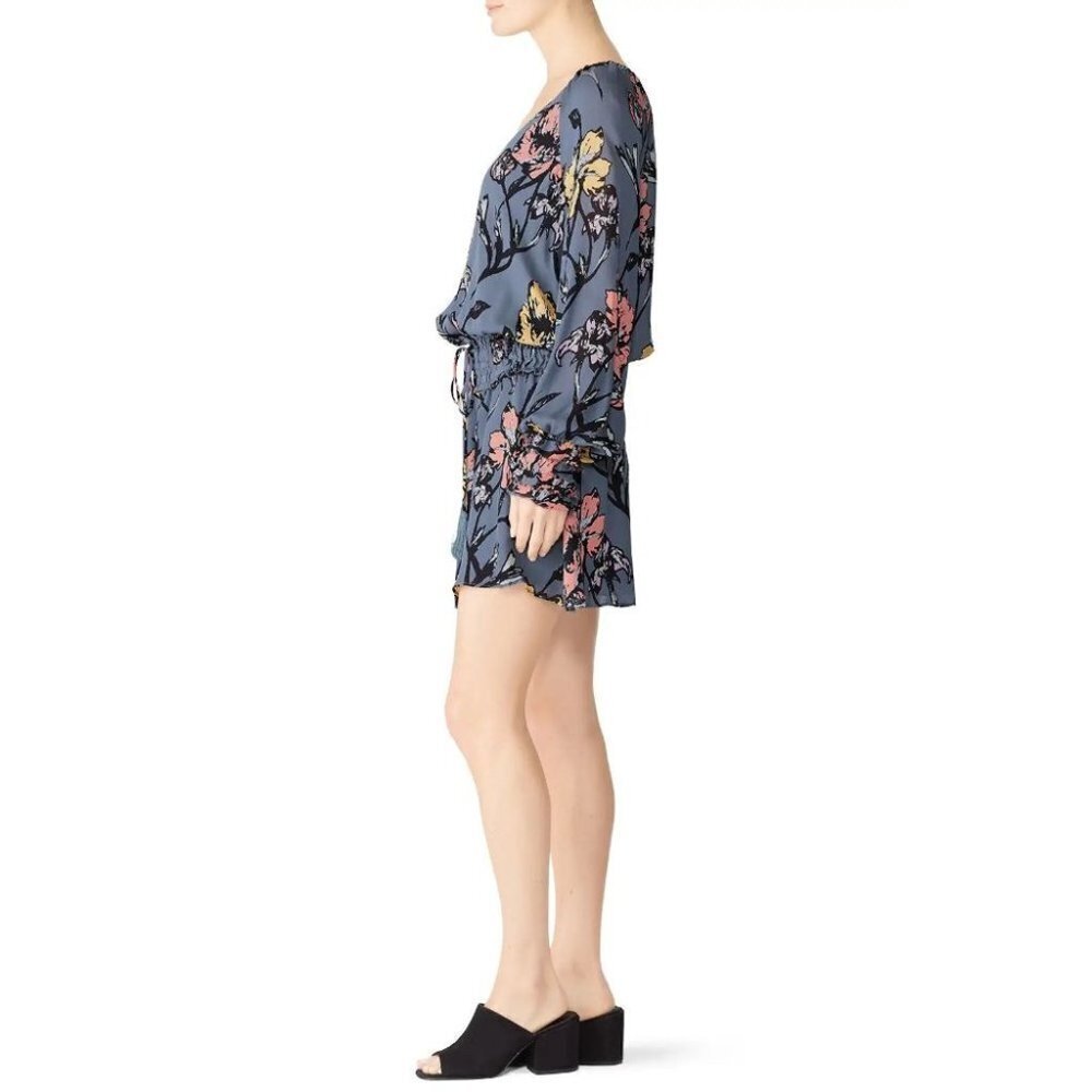 Ramy Brook Blue Floral Milene Dress $465 - Picture 5 of 10